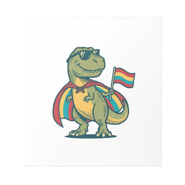 Bloc-note Conception de chemise vectorielle de dinosaure de  (Devant)
