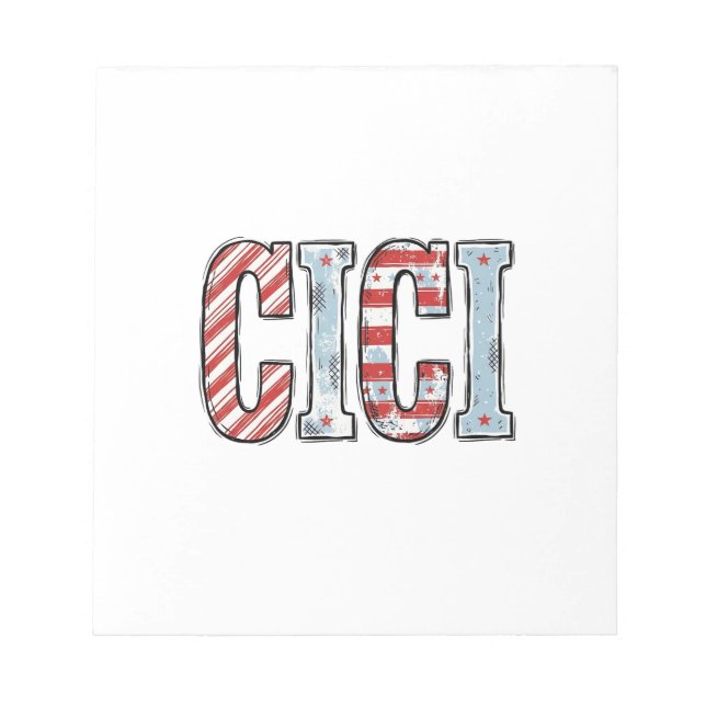 Bloc-note Conception de chemise vectorielle de nom CICI patr (Devant)