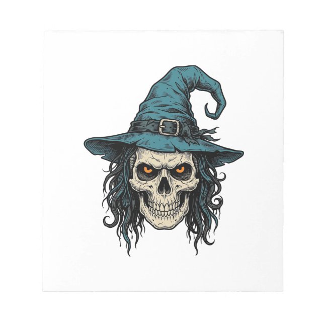 Bloc-note Conception de chemise vectorielle Halloween crâne  (Devant)