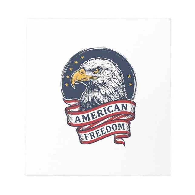 Bloc-note Conception de chemise vectorielle ruban patriotiqu (Devant)