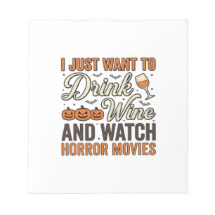 Bloc-note Conception de chemise vintage de films d'horreur d