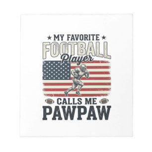 Bloc-note Conception de chemise vintage Football Pawpaw Drap