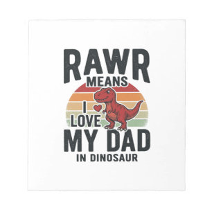 Bloc-note Conception de chemise vintage Papa dinosaure drôle