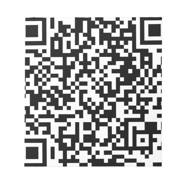 Bloc-note conception de code QR (Devant)