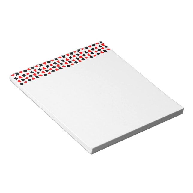 Bloc-note Conception de couleurs de cartes (Incliné)