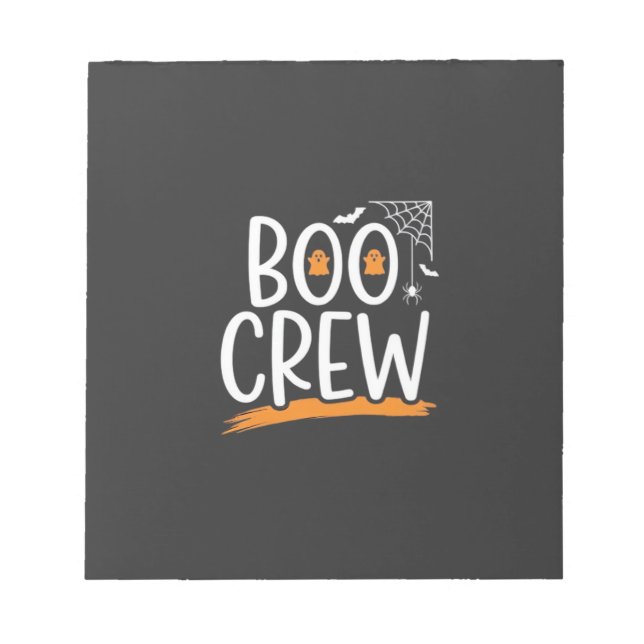 Bloc-note Conception de fantôme Halloween Boo Crew_1 (Devant)