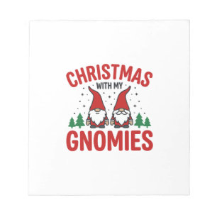 Bloc-note Conception de gnome de vacances de Gnomies de Noël