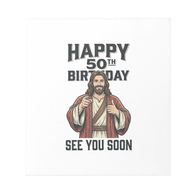 Bloc-note Conception de l'humour religieux pour le 50e anniv (Devant)