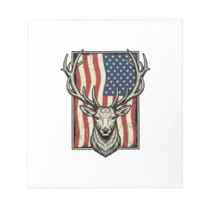 Bloc-note Conception de maillot de chasse de drapeau américa
