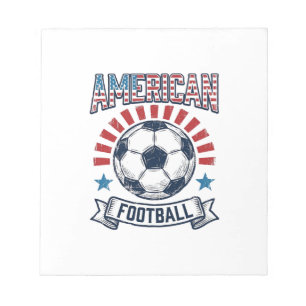 Bloc-note Conception de maillot de football américain vintag