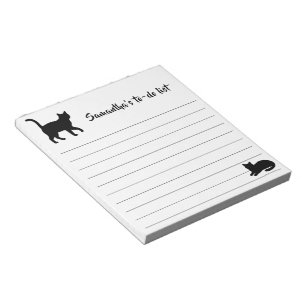 Bloc-note Conception de silhouettes de jolis animaux - Chats