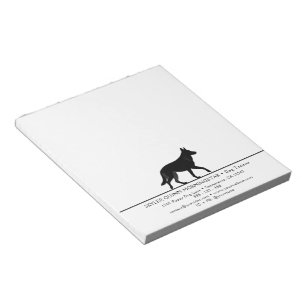 Bloc-note Conception de silhouettes de jolis animaux de comp