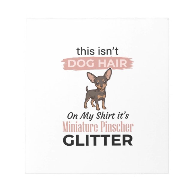 Bloc-note Conception de T-shirt de chien drôle à paillettes  (Devant)