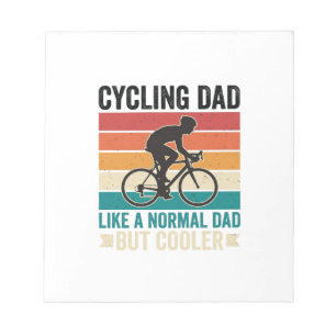 Bloc-note Conception de T-Shirt de Papa Cycliste Vintage pou