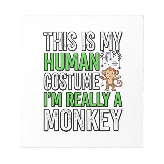 Bloc-note Conception de T-shirt Halloween Costume Humain Sin (Devant)