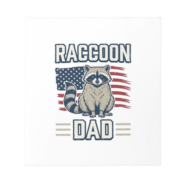 Bloc-note Conception de T-shirt patriotique pour papa raton  (Devant)