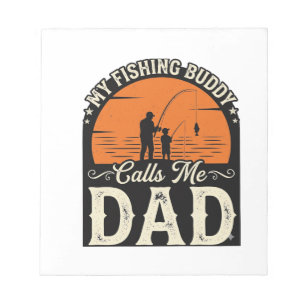 Bloc-note Conception de T-shirt pour papa, compagnon de pêch