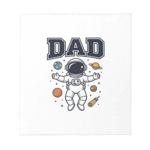 Bloc-note Conception de T-shirt Vector Space Astronaute Papa
