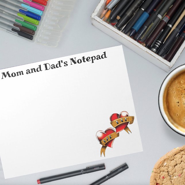 Bloc-note Conception de tatouage bannière traditionnelle Mam (Créateur téléchargé)