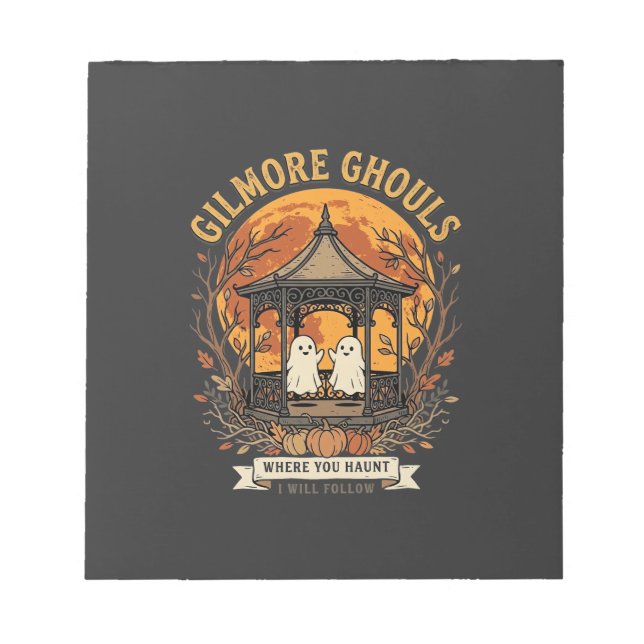 Bloc-note Conception de tonnelle fantôme Halloween Gilmore G (Devant)