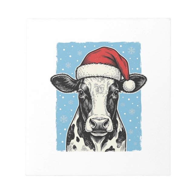Bloc-note Conception de vecteur de chapeau de Père Noël de v (Devant)