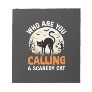 Bloc-note Conception de vecteur de chat noir drôle d'Hallowe