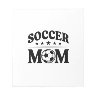 Bloc-note Conception de vecteur de chemise de maman de footb
