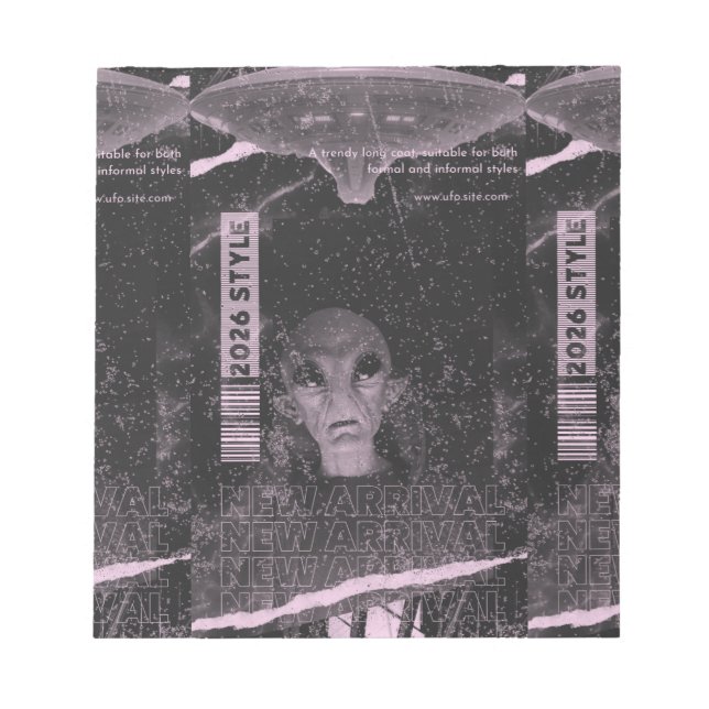 Bloc-note Conception d'UFO (Devant)