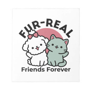 Bloc-note Conception "Fur-Real Friends Forever"