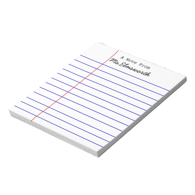 Bloc-note Conception personnalisée de papier scolaire - Cade (Tourné)
