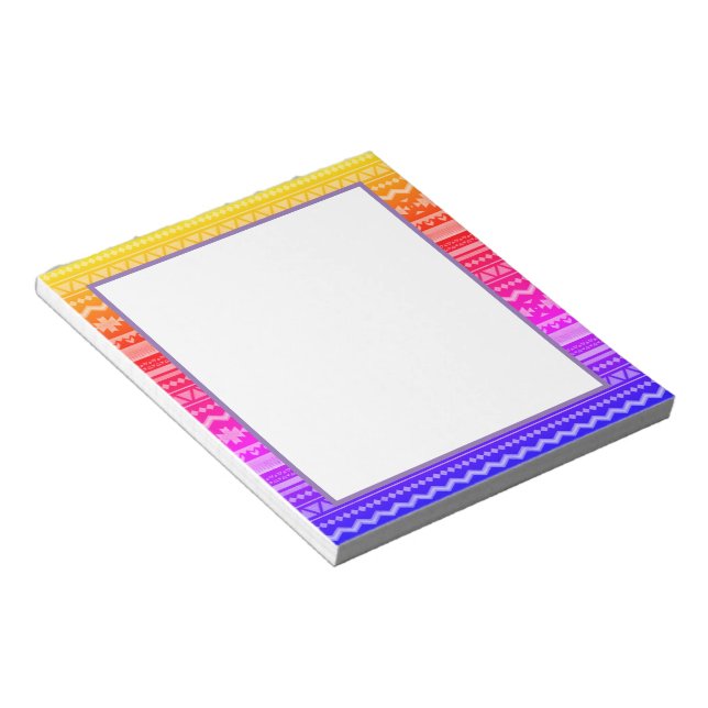 Bloc-note Conception tribale lumineuse (Incliné)
