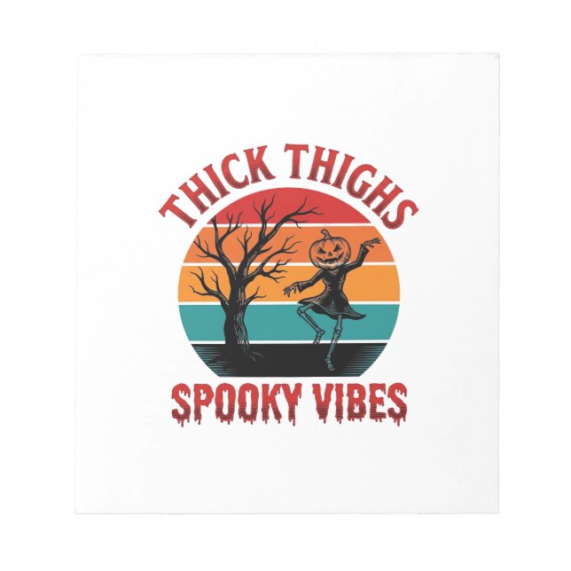 Bloc-note Conceptions de chemise Halloween Thick Thighs Spoo (Devant)