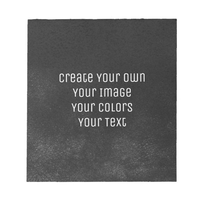 Bloc-note Concevez votre façon - Créez votre propre (Devant)