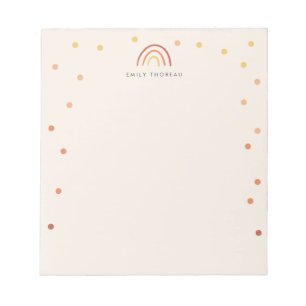 Bloc-note Confetti Confetti en terre cuite rose vif personna