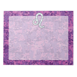 Bloc-note Connexion Leo Zodiac sur Camouflage numérique Fuch