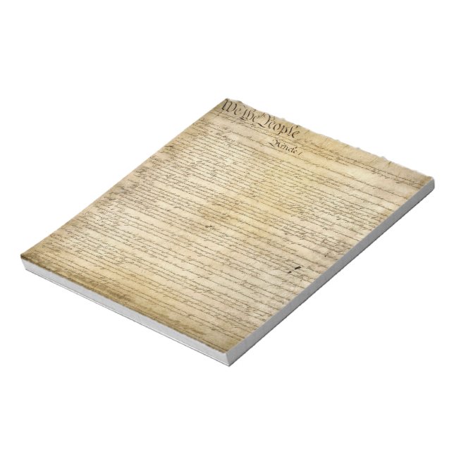 Bloc-note Constitution vintage des États-Unis (Tourné)