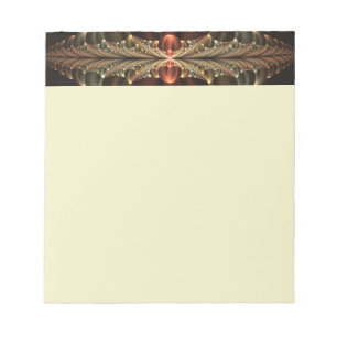 Bloc-note Construction de fantaisie brillante art fractal ab