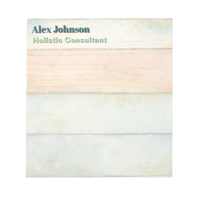 Bloc-note Consultant en bien-être holistique Naturopathes Sp (Devant)