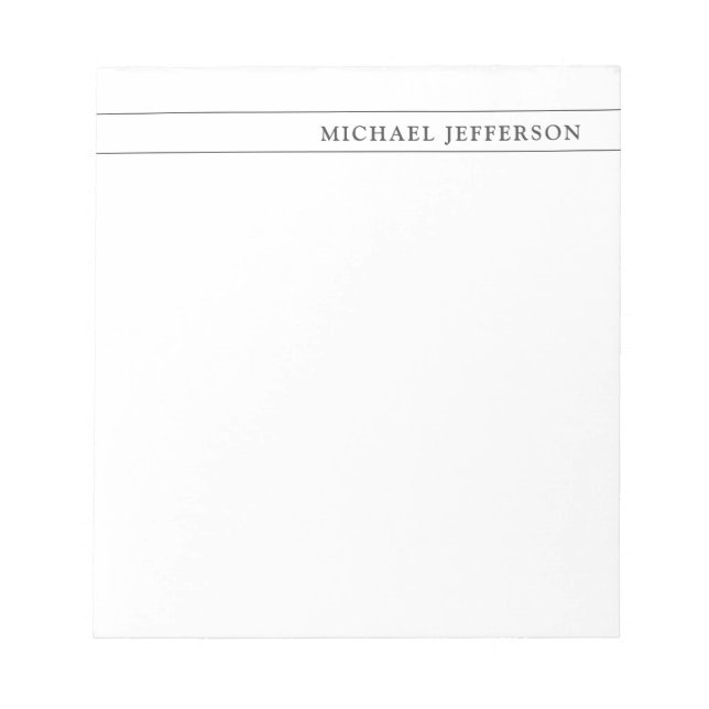 Bloc-note Consultant en droit profession libérale noir et bl (Devant)