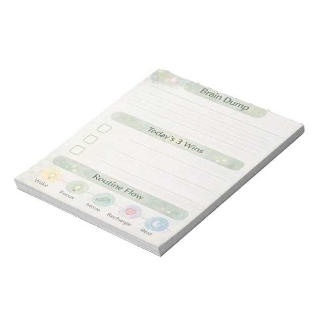 Bloc-note Contrôle quotidien de déversement cérébral Neurodi (Tourné)