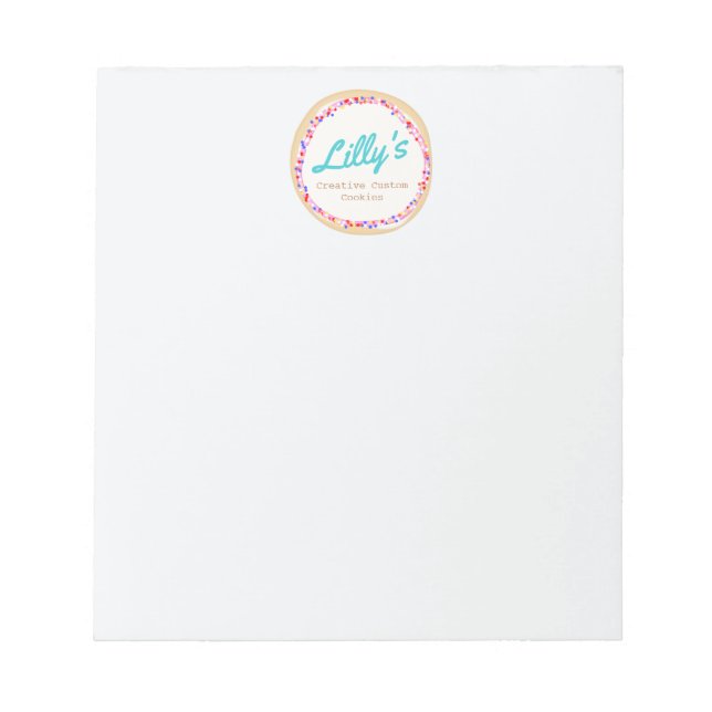 Bloc-note Cookie personnalisé ou Cupcake (Devant)