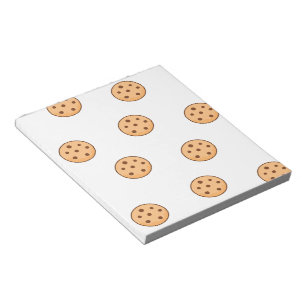 Bloc-note cookies on white