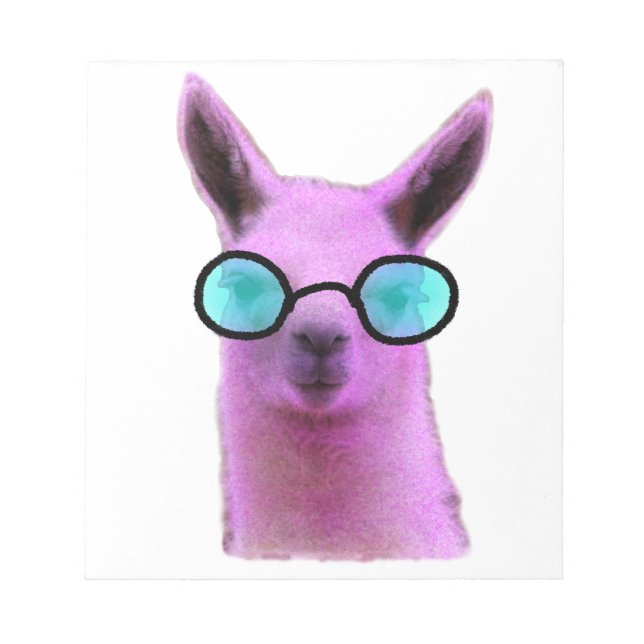Bloc-note Cool Pink Llama ! (Devant)