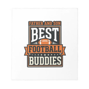 Bloc-note Copains de football père et fils T-shirt vintage D
