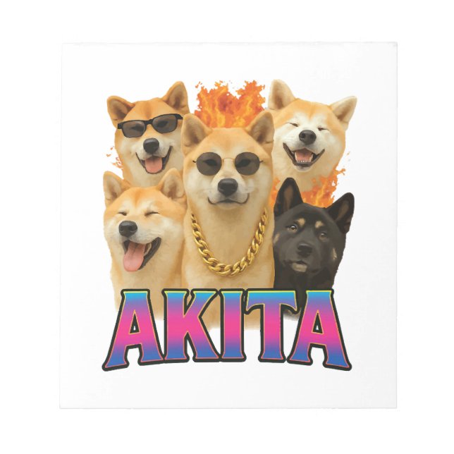 Bloc-note Copie Akita (Devant)