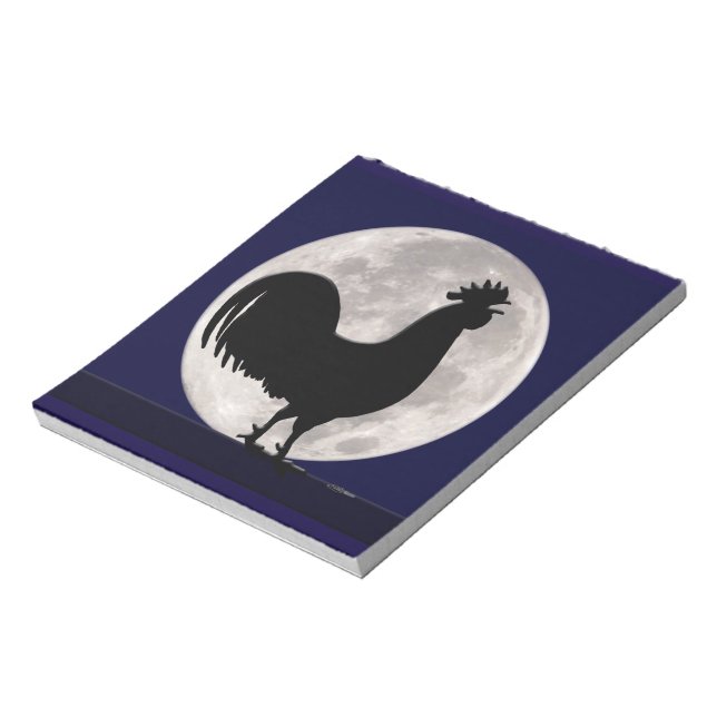 Bloc-note Coq au clair de lune (Tourné)