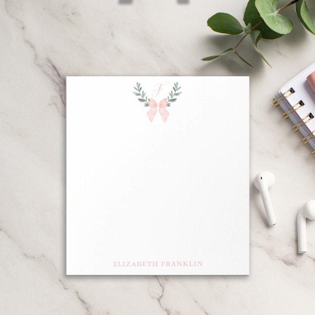 Bloc-note Coquette à mâchoire rose personnalisée (Créateur téléchargé)