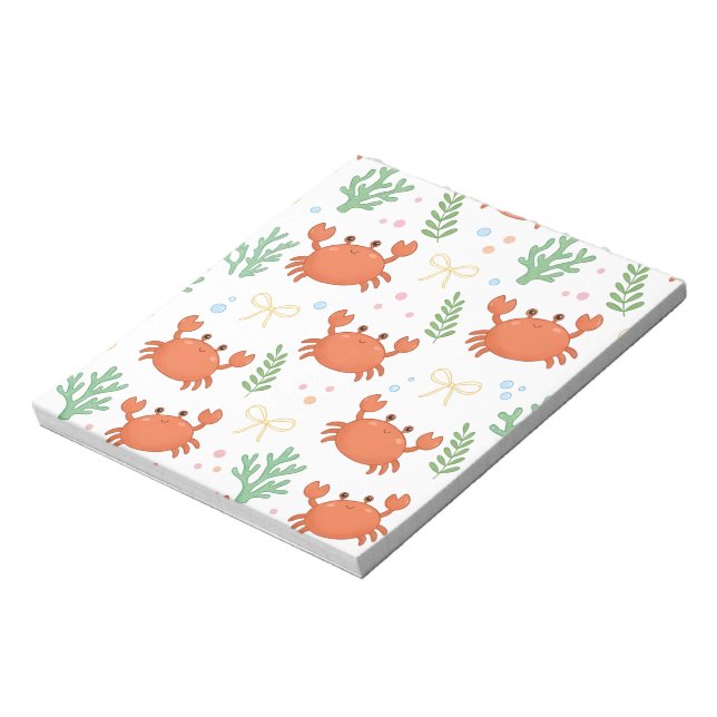 Bloc-note Coquette Marine Life - Crabe (Tourné)