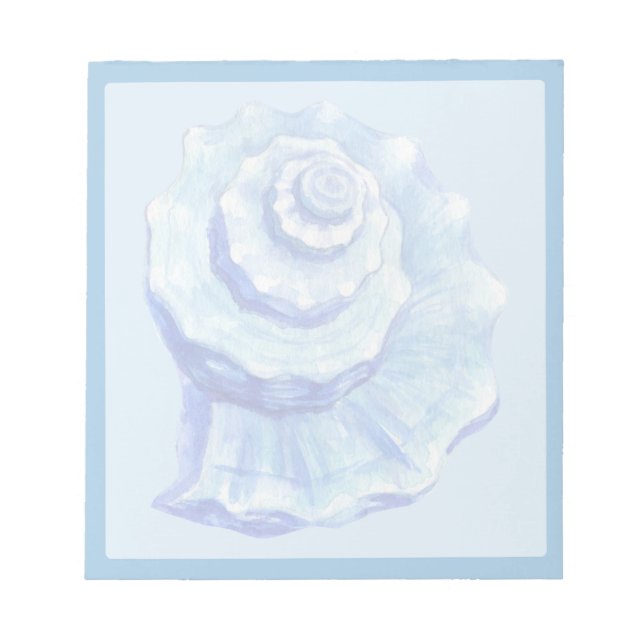 Bloc-note Coquille de conque bleue (Devant)