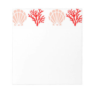 Bloc-note Coquilles de mer et bloc - notes de corail